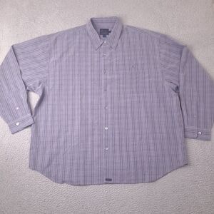 Vintage Tommy Bahama Indigo Palms Shirt‎ Mens XXL Blue Plaid Button Down